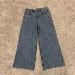 Anthropologie Pilcro The Adi Wide Leg Jeans Mid Wash size 30
